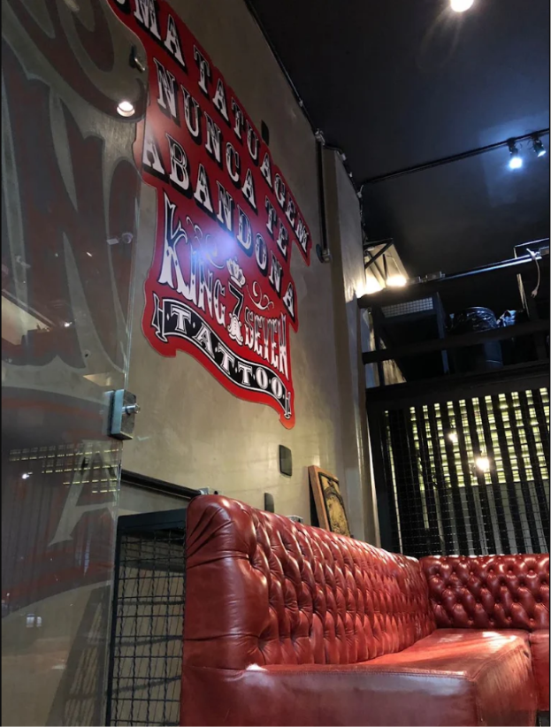 Interior do King7Tattoo